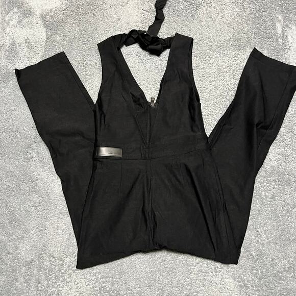 Rivet Utility Heart Throb Jumpsuit  Womens  Small Black Overalls - Picture 1 of 10